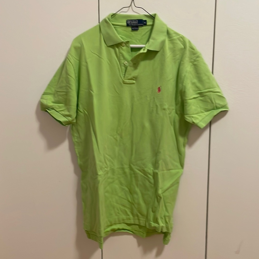 Polo Ralph Lauren neon green polo men size medium